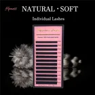 Наращивание ресниц. 03 .05 .07 .10 .12 .15 C D + U DD 8-25 мм один и смешанный лоток шелк норки Lashe глубокий матовый HPNESS