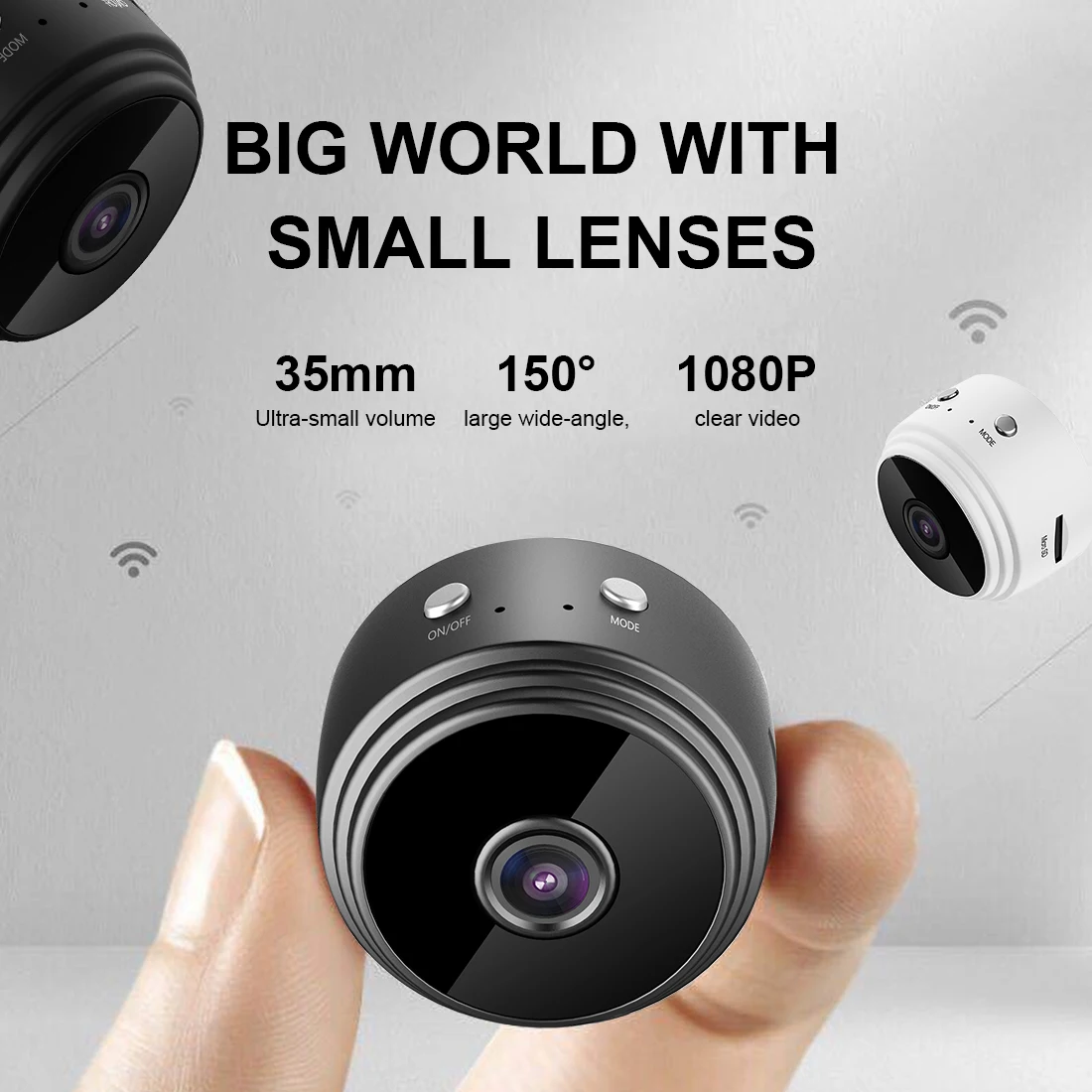 1080P мини камера A9 Wifi беспроводная видеонаблюдения для дома ИК с датчиком движения