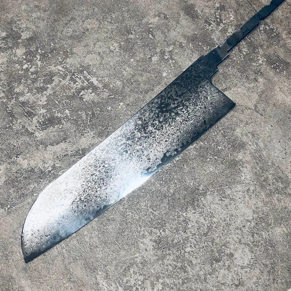 

Нож шеф-повара, кованый японский нож ручной работы из дамасской стали, без рисунка, для нарезки хлеба, мяса, накири, Gyuto, CN