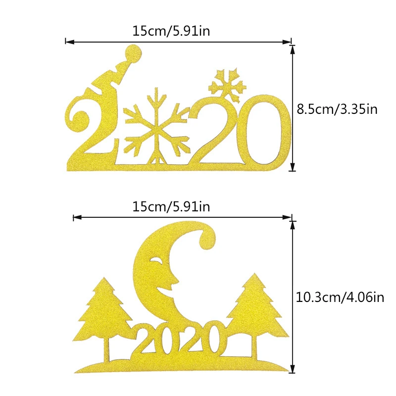 Привет 2020 новый год торт Топпер десерт украшение луна Снежинка День рождения