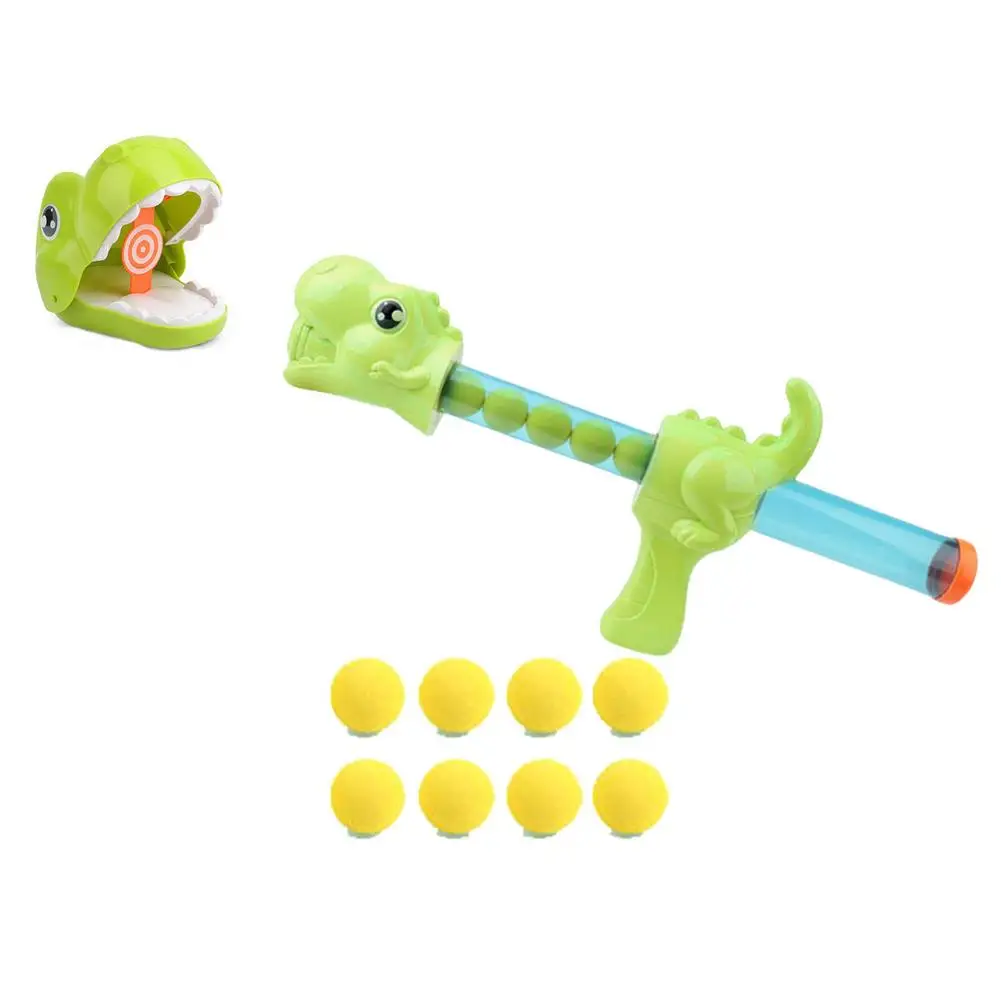 

Novel Shooting Toys Hungry Shooting Duck Dinosaur Air-powered Gun Soft Bullet Ball Electronic Scoring Game Kids Birthday Gifts
