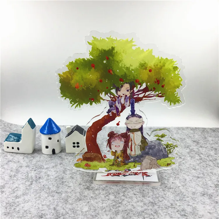 Anime Mo Dao Zu Shi Big Head Stand Acrylic Figure Action Wei Ying Model Toys Two-sided Doll Kawaii Boys Girls Gifts |