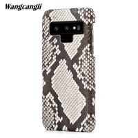leather python skin cover back cover for samsung note 9 case python skin high end custom phone case for samsung a3 a5 a7 2017