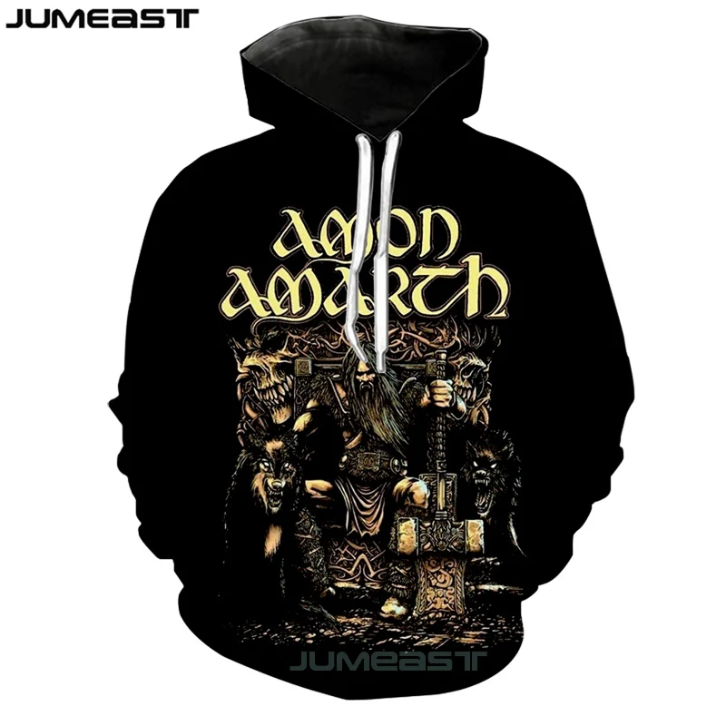 Jumeast бренд для мужчин/для женщин 3D печатных Толстовка Amon Amarth с длинным рукавом спортивный пуловер весенние толстовки - Цвет: 01