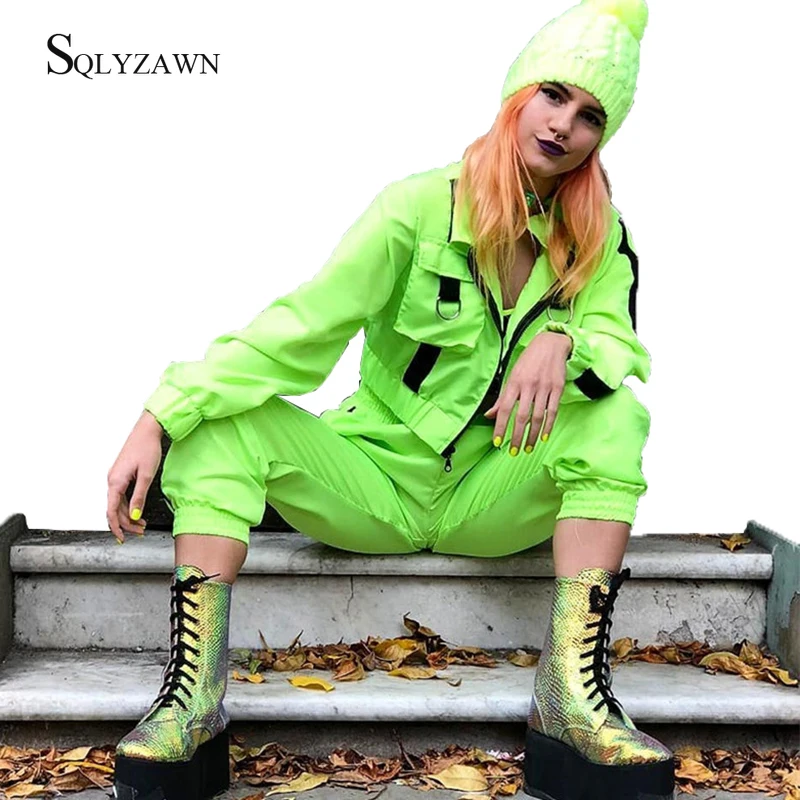 Классная Одежда для девочек уличная укороченный жакет и брюки cago из двух