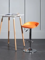 zq nordic minimalist bar stool modern and unique high stool backrest bar bar chair cashier front desk rotating chair lift