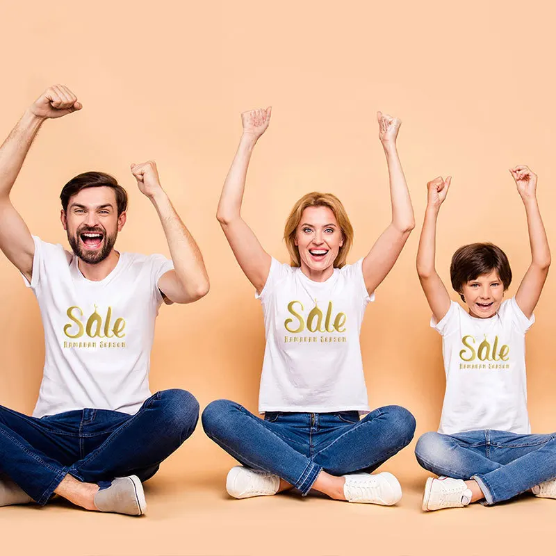 В стиле Family look для папы мамы дочки сына футболка Мама и я с короткими рукавами из