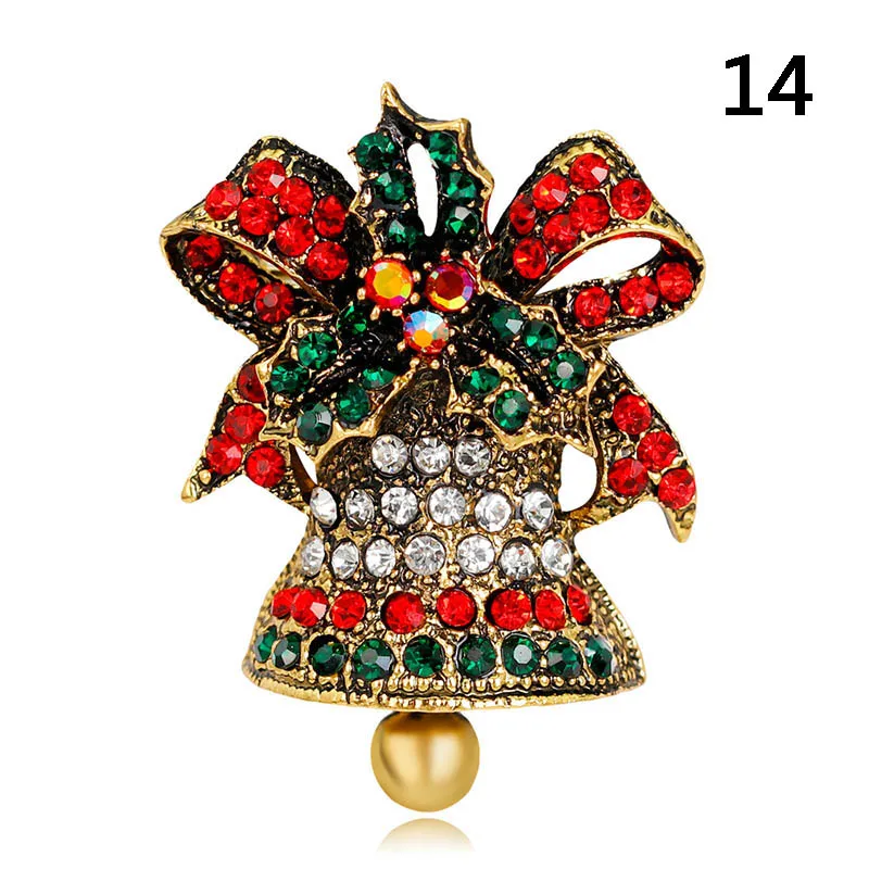 Новые стильные броши рождественские украшения елка сапог Деда Мороза брошь