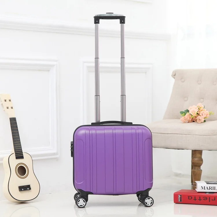 H01 Purple Детский Багаж для путешествий 18 ''каюта чемодан с Сумка На Колесиках переноска на багаж сумка на колесиках для путешествий Мода - Цвет: H01 Purple