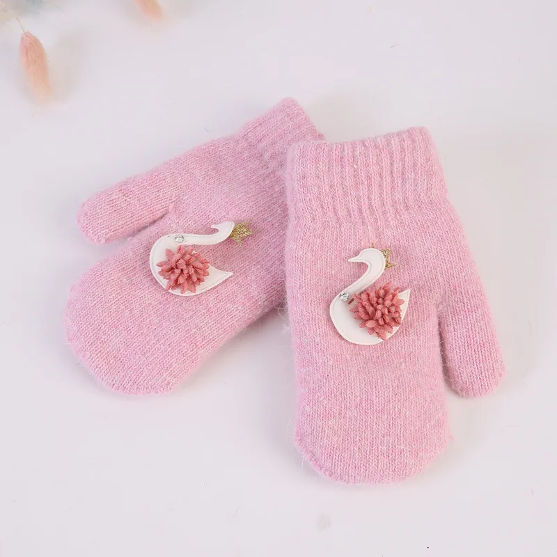 Детские перчатки детские для малышей Утепленные с длинными пальцами девочек