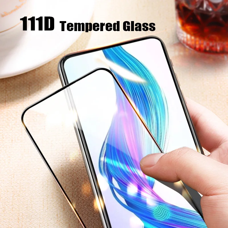 Жесткое защитное стекло 111D для Realme X2 X1 Q C2 C1 полноразмерная Защитная пленка экрана