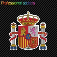 spanish coat of arms sticker decal self adhesive vinyl spain flag esp es stickers for cars bicycles laptops motos