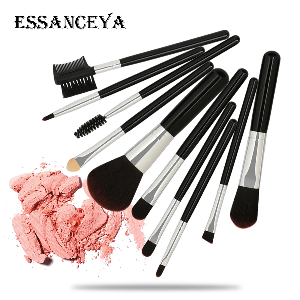 Набор кистей для макияжа ESSANCEYA 10 шт. набор косметических инструментов пудры