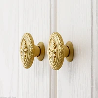 european luxury solid brass dresser knobs drawer pulls handles gold cabinet door knob handle kitchen hardware pull with screw