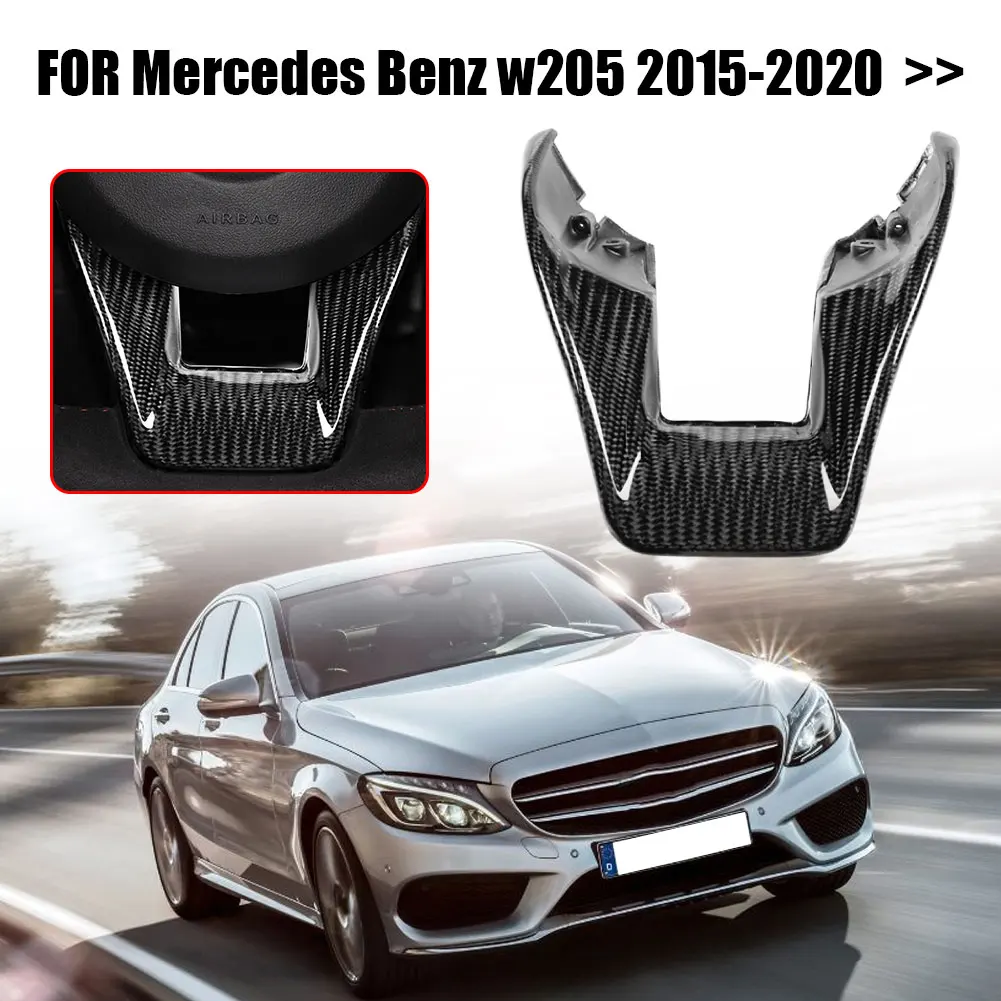 

Нижняя отделка рулевого колеса из углеродного волокна для Mercedes-Benz W205 C63 C63S W218 CLS63 GLA45 GLS63 GLC43 2015-2020 AMG