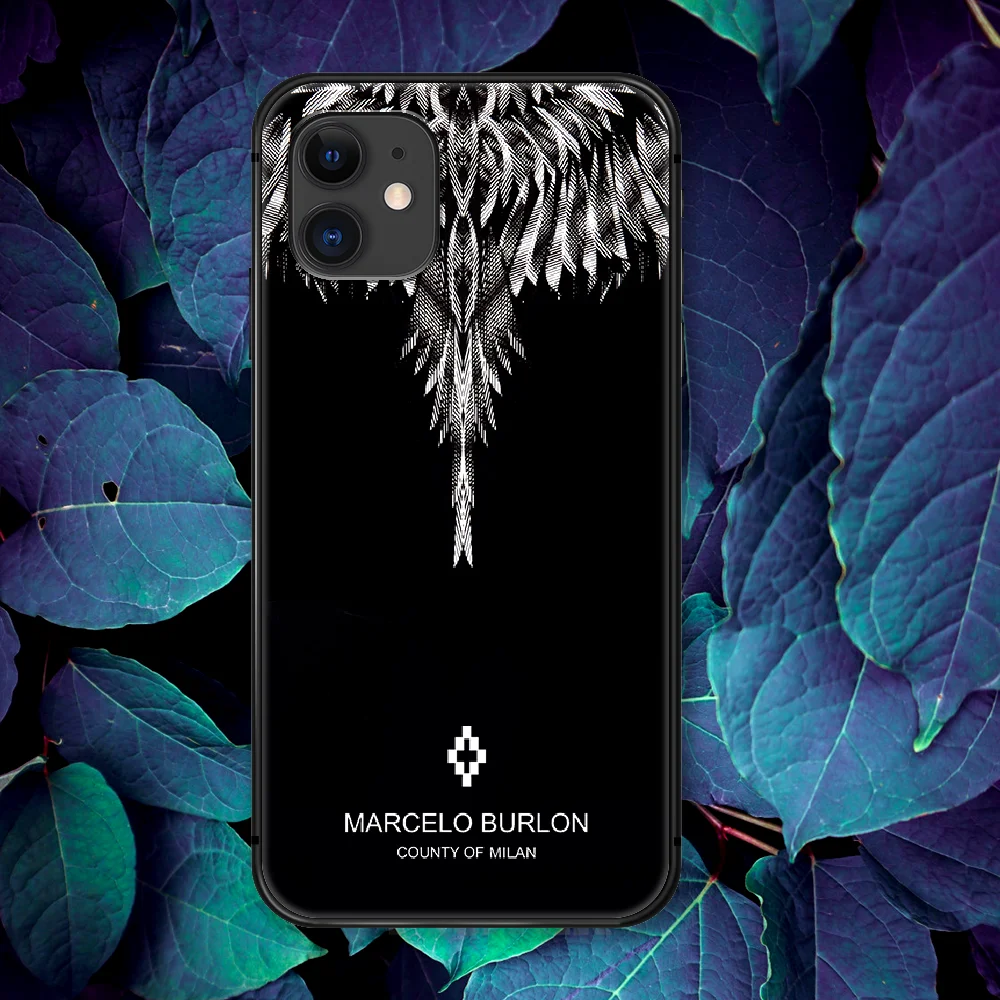 

Marcelo Burlone Luxury Brand Phone Case For IPhone 4 4s 5 5S SE 5C 6 6S 7 8 Plus X XS XR 11 12 Mini Pro Max 2020 black Etui 3D