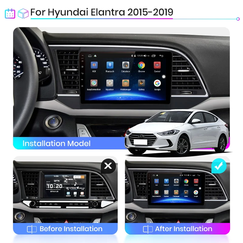 Автомагнитола AWESAFE 2 din Android для Hyundai Elantra 2015-2018 Carplay 4G GPS DSP Авторадио | Автомобили и