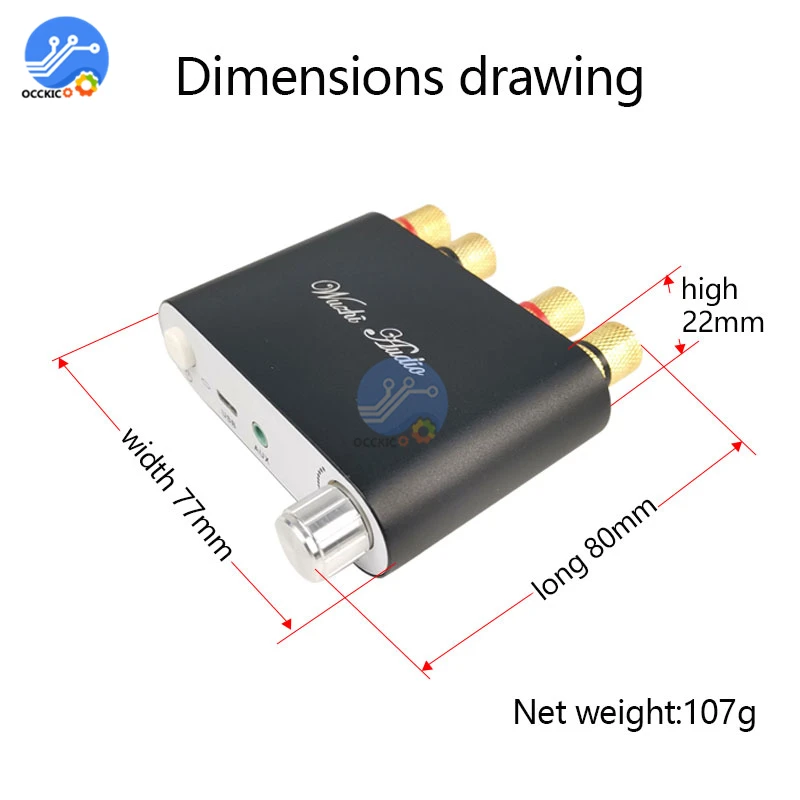 Плата усилителя звука TPA3116D 50WX2 Bluetooth 5 0 модуль 2 двухканальная стерео класса d