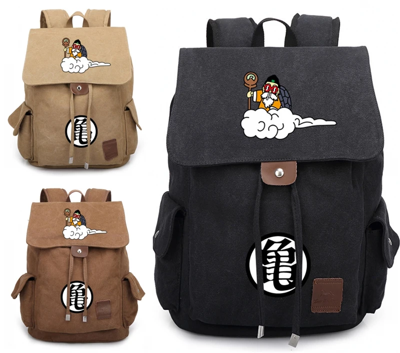 Анимация DRAGON BALL холщовая школьная сумка с Кулиской Сумка Мультфильм Мастер Роши