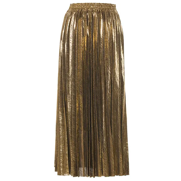 Женская модная плиссированная длинная юбка миди женская уличная повседневная с