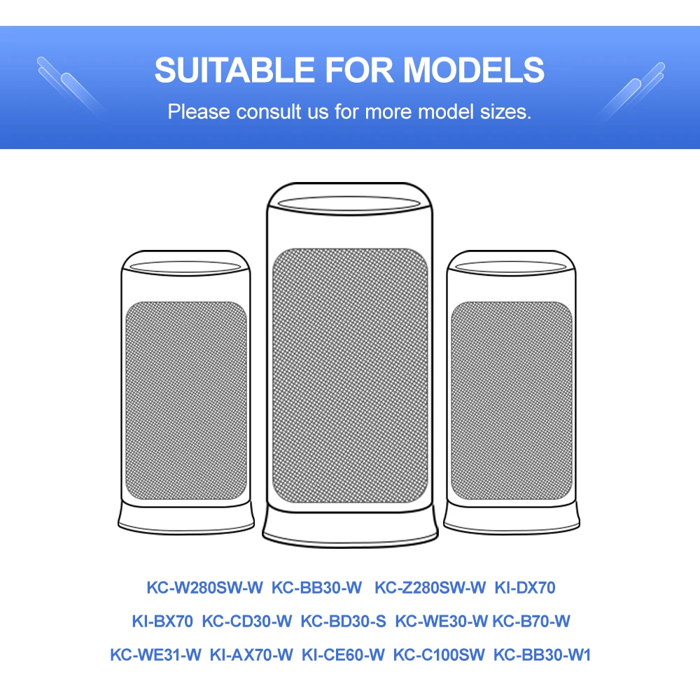 Замена для угольный фильтр Hepa Композитный Воздухоочистители Sharp