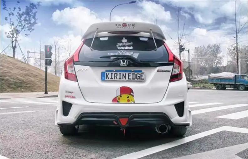 АБС-пластик, автомобильный заднее крыло багажника выступ Спойлеры JDM-Стиль для Honda Jazz Fit GK5
