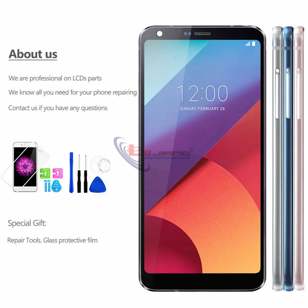 Оригинальный 5 7 ''IPS дисплей для LG G6 H870 H871 H872 LS993 VS998 кодирующий преобразователь
