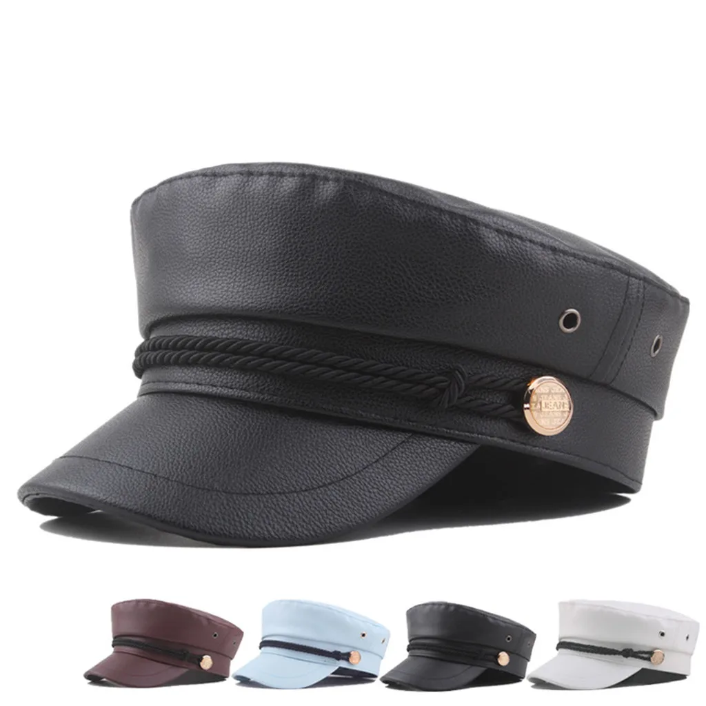Новинка 2019 мужская и женская шапка берет в стиле винтаж Кепка с плоским верхом