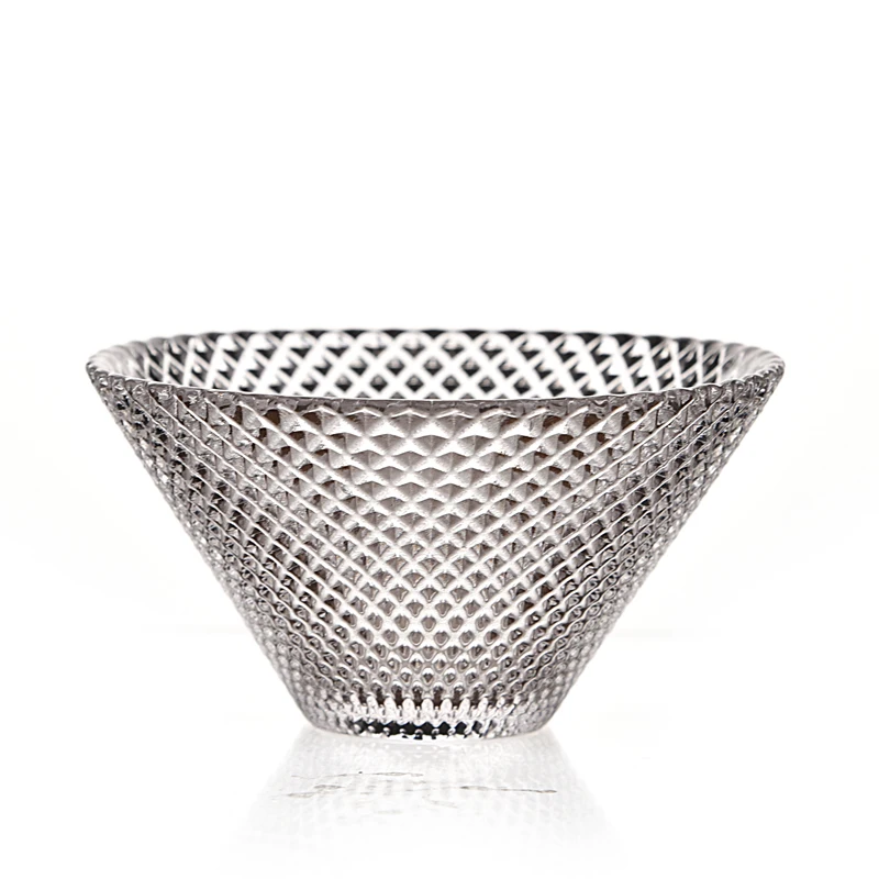 Японская стеклянная чайная чашка с зернистым молотком прозрачная семейный набор