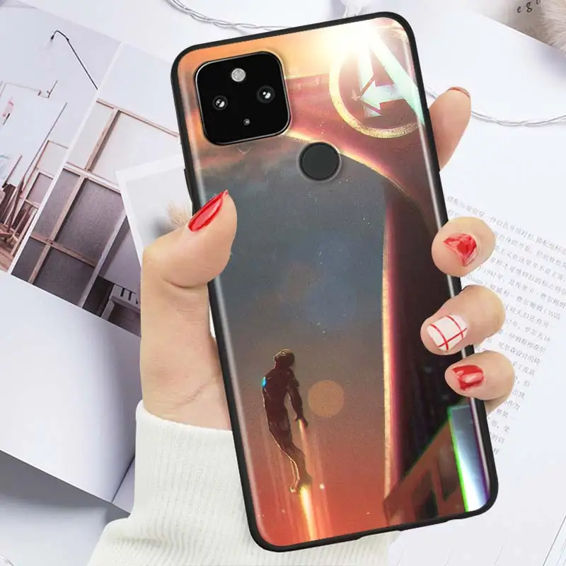 

Cool Iron Man Marvel Shockproof Cover for Google Pixel 5 5A 4 4A XL 5G Black Phone Case Shell Soft Fundas Coque Capa Cover