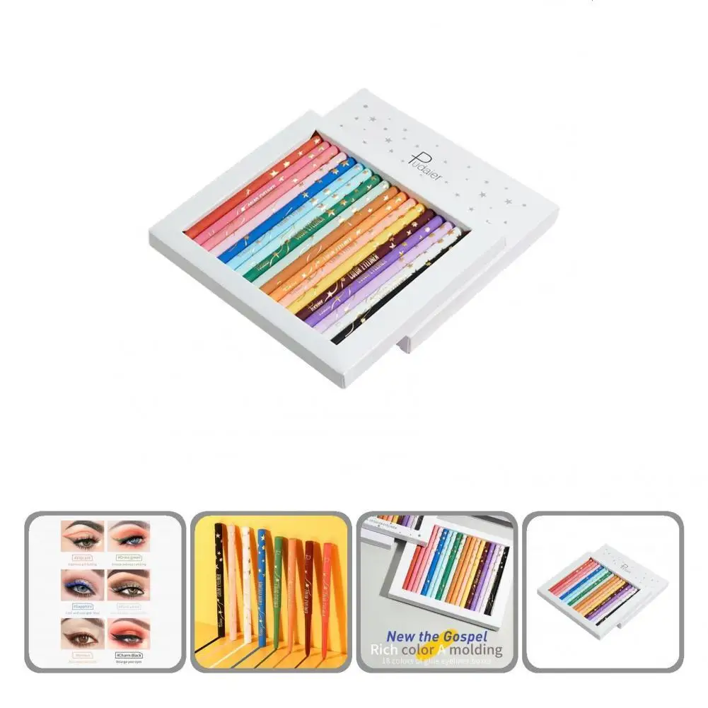 

1 Set Eyeliner Pencil Eco-friendly Non-smudge Eyeliner Pencil Super Pigmented Easy to Color Eye Liner