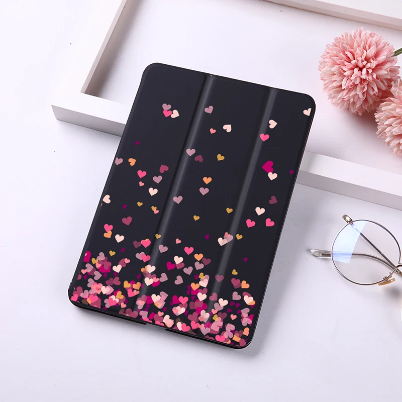 

Love Heart Fruit Magnet Flip Cover For iPad 9.7" 2018 Case For iPad 2018 9.7" PU Leather Tablet Folding Folio Case