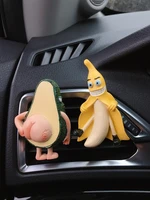 creative banana car ornaments car vents perfume clip air freshener automobile interior fragrance decoration