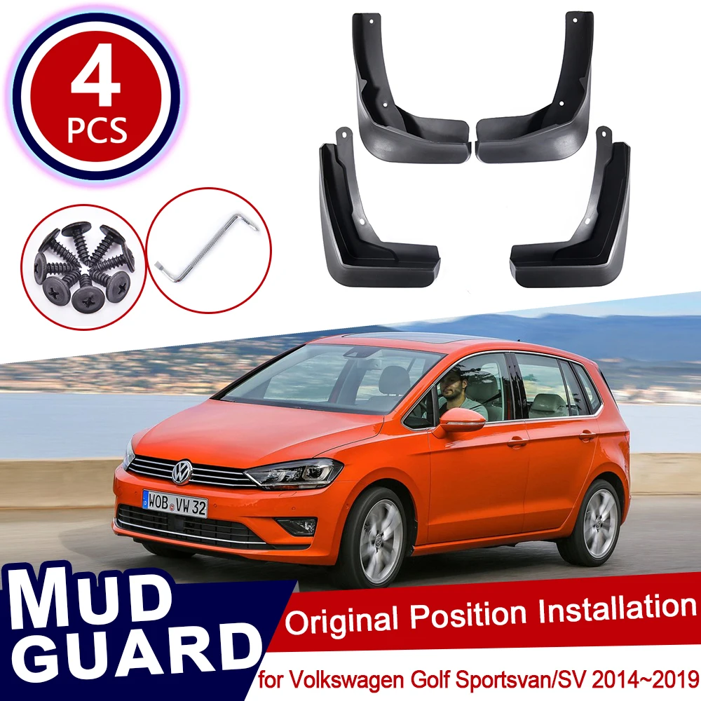 4 шт. для Volkswagen VW Golf Sportsvan SV 2014 ~ 2019 Mk7 Автомобильные Брызговики брызговики 2015 2016 2017