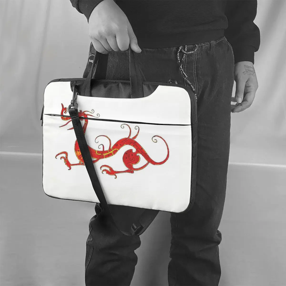 

Dragon Laptop Bag Case Soft Business Computer Bag Messenger Waterproof Laptop Pouch