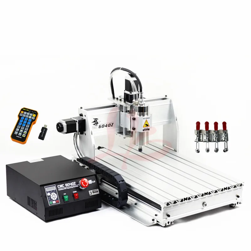 Металлический фрезерный станок 4 оси CNC маршрутизатор 6040 с 1 5 кВт шпиндель USB порт