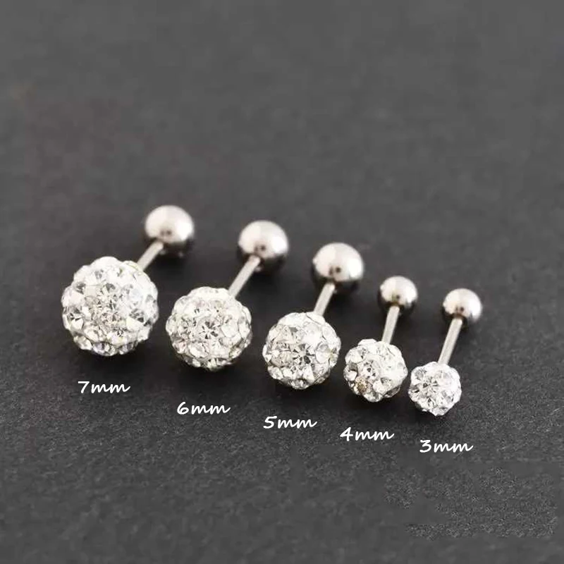 Серьги-шарики женские 16 г 1 шт.