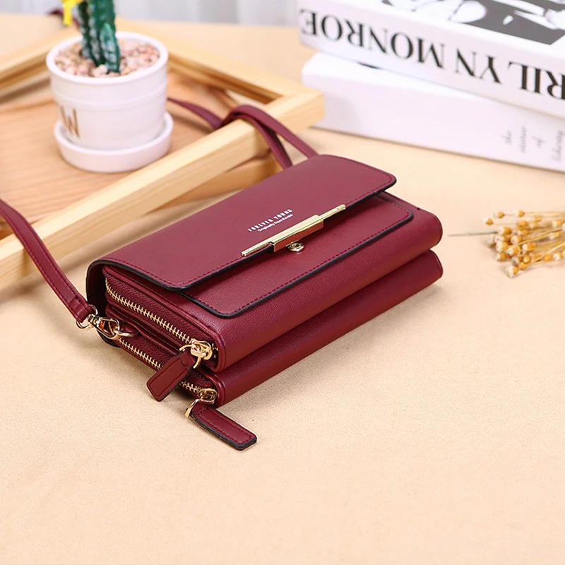 Новые женские бумажник с многослойным покрытием для хранения больших Ёмкость