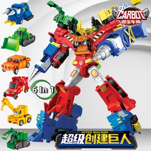hello carbot anime hyper buildian cran starby duke zesty figures engineering vehicle excavator model transformation robot toys free global shipping