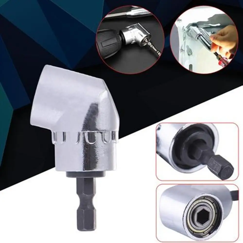 105 Degrees Angle Extension 1/4 Inch Hex Drill Bit Screwdriver Tool Drilling Turning Head Socket Holder Adaptor | Дом и сад