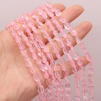 natural rose quartzs beads for diy jewelry making necklace bracelet earrings accessories women gift size 6 8mm
