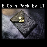 e coin pack by lt leather 6 pocket coin purse magic tricks magic accessories best magician wallet coin purse magia toys