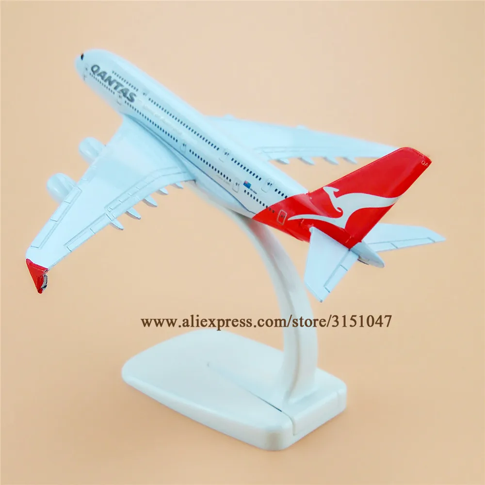 16 см Air QANTAS дух Австралии аэробус 380 A380 авиакомпании модель самолета