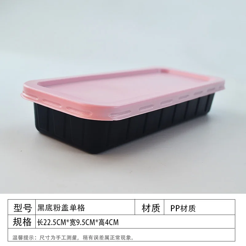 

Disposable Plastic Containers for Food Microwavable Rectangle Takeaway Food Packaging Compartment Plastic Food Box with Lid