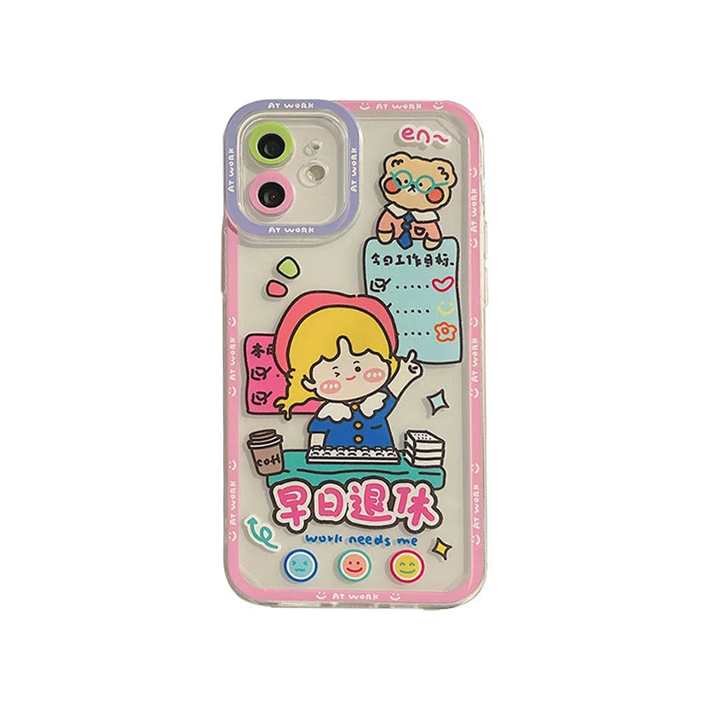 

Target retired girl for iPhone 12pro Max Apple 11 case XR cat's eye new 13 soft 78p