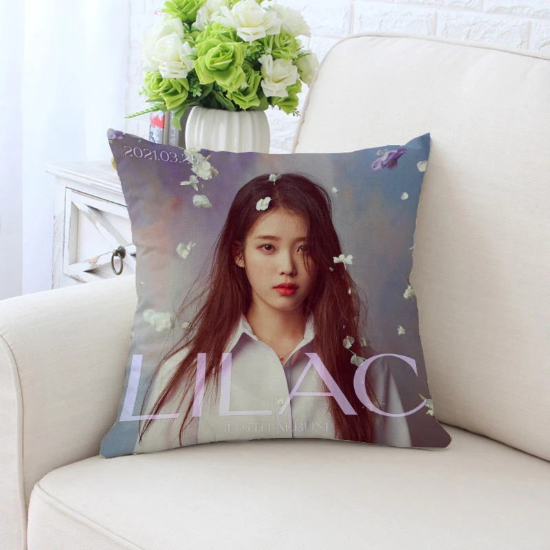 

KPOP IU альбом сиреневый мамамамоо для путешествий Двусторонняя фигурка подушка для фото подушка для автомобильной комнаты диван Декор F47