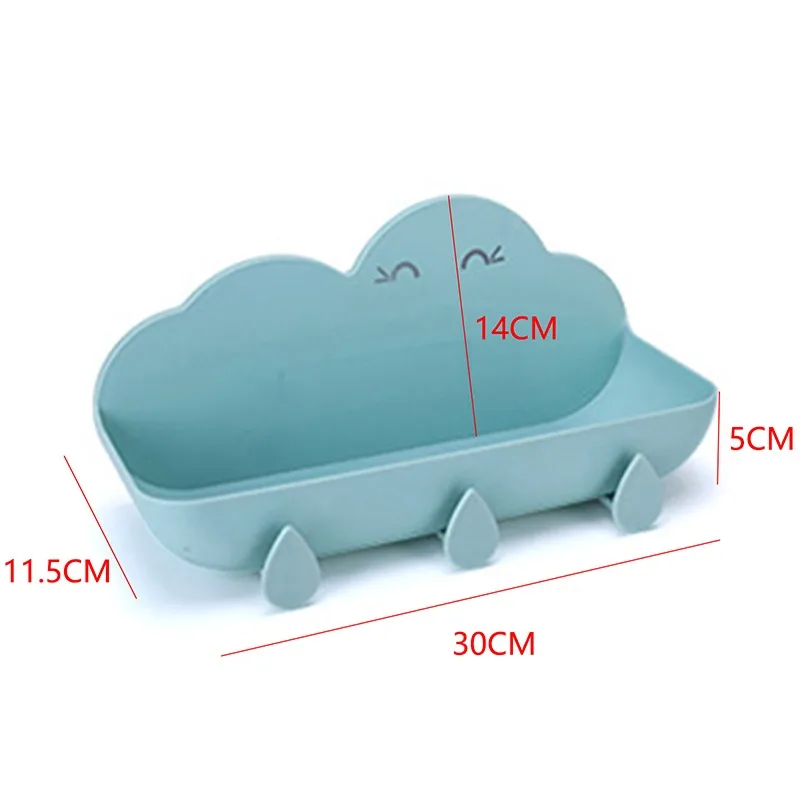 

Bathroom Storage Rack, Perforation-Free Cloud, Bathroom And Toilet Wall-Mounted Multifunctional Storage Rack, Non-Marking Paste