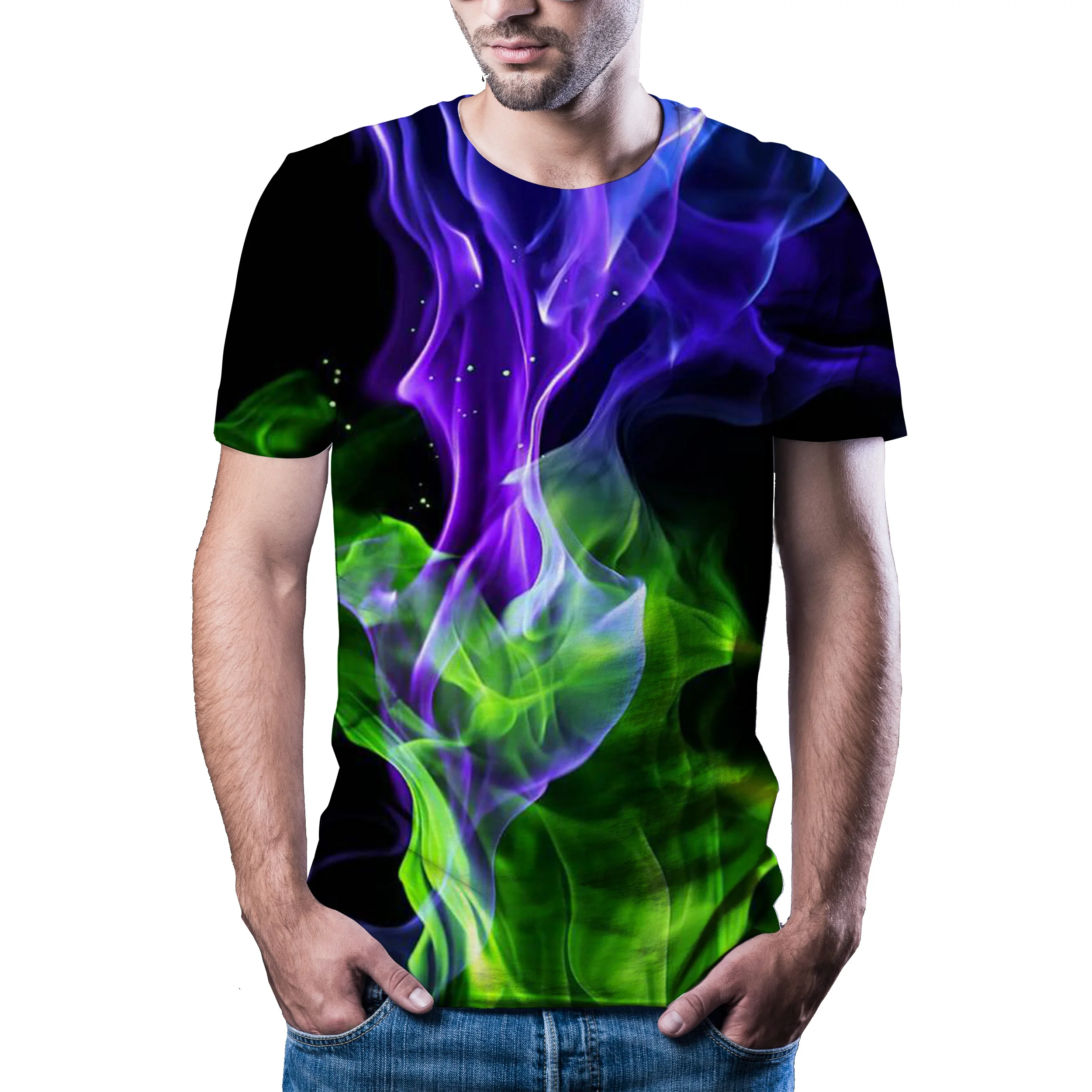 

2021 New T-shirt men's high-quality men's T-shirt short-sleeved Explosion 3D Printed men's T-shirt Fashion Handsome T-shirt