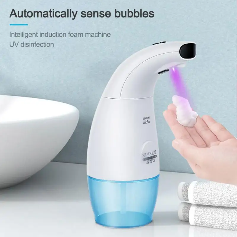 

Automatic Liquid Soap Dispenser Induction Foaming Hand Washing Device For Kitchen Bathroom UV Touchless Sanitizer Dispensador