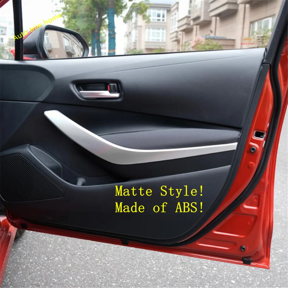 

Front Inner Door Armrest Strip Protection Kit Cover Trim Fit For Toyota Corolla 2019 2020 2021 ABS / Matte / Carbon Fiber